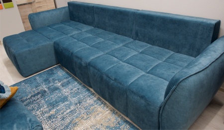Диван-Кровать ТРЕВИ KENGOO/TEAL (Ш-3500 × В-850 × Г-1690 мм)